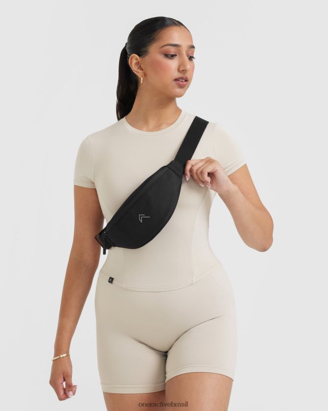 acessórios br Oner Active bumbag de lona clássico preto 8488X2650