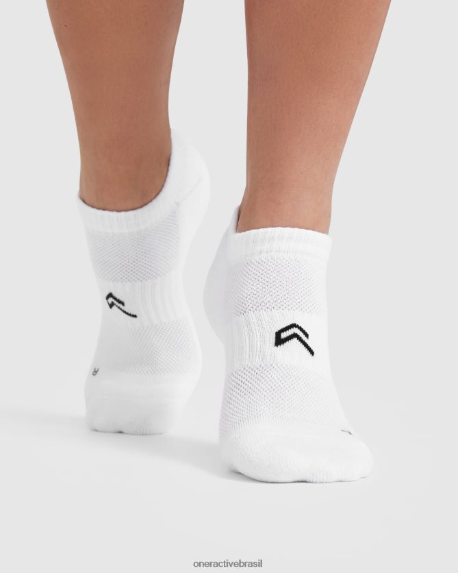 acessórios br Oner Active meias de forro de treinamento pacote com 3 cinza/branco/preto 8488X2653