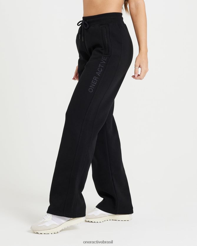 roupas br Oner Active jogger clássico lounge com perna reta preto 8488X289