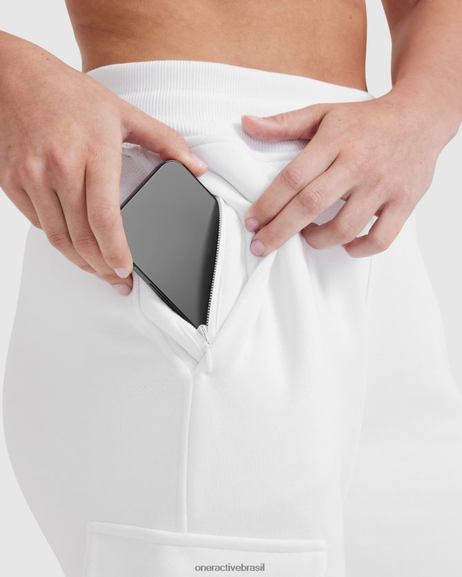 roupas br Oner Active jogger de carga leve o dia todo branco 8488X259