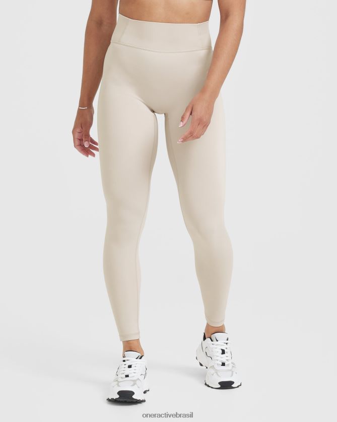 roupas br Oner Active legging cintura alta atemporal areia 8488X239