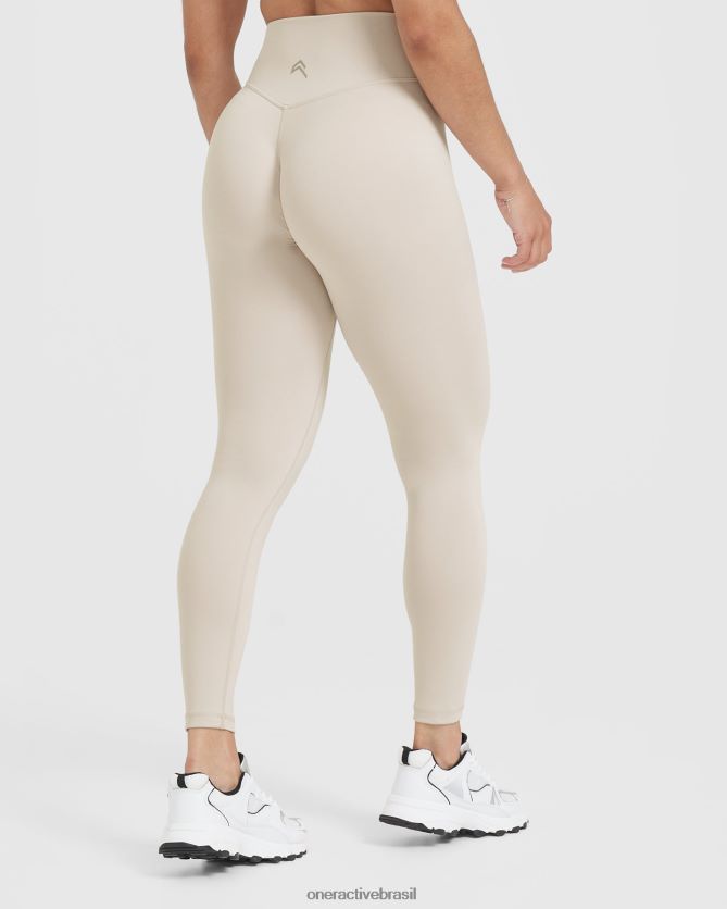 roupas br Oner Active legging cintura alta atemporal areia 8488X239