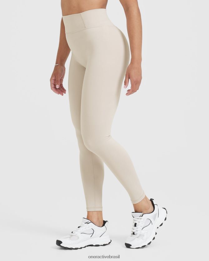 roupas br Oner Active legging cintura alta atemporal areia 8488X239