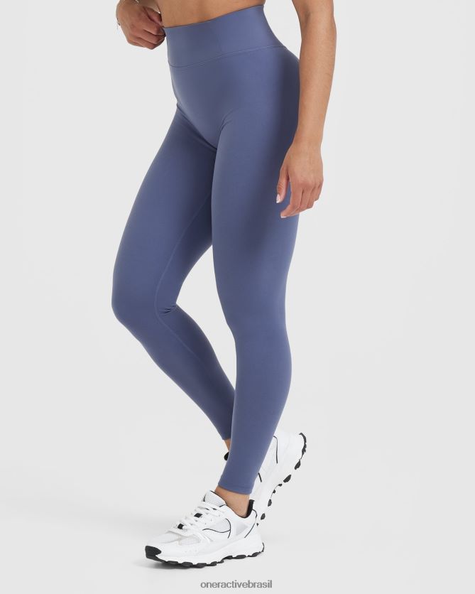 roupas br Oner Active legging cintura alta atemporal azul ardósia 8488X240