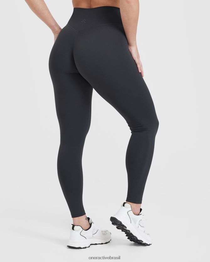 roupas br Oner Active legging cintura alta atemporal carvão 8488X221