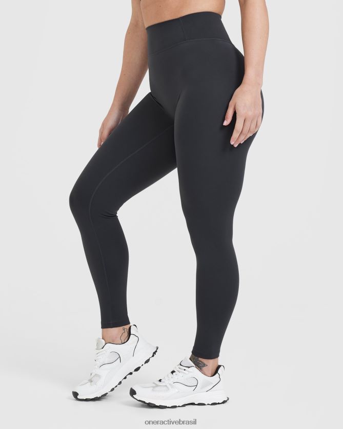 roupas br Oner Active legging cintura alta atemporal carvão 8488X221