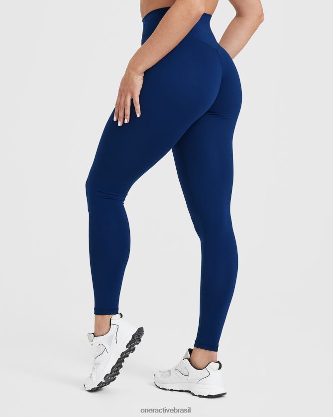 roupas br Oner Active legging cintura alta atemporal meia-noite 8488X216