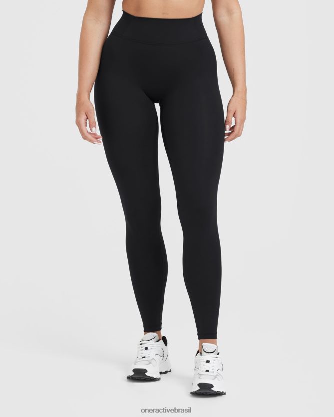 roupas br Oner Active legging cintura alta atemporal preto 8488X226