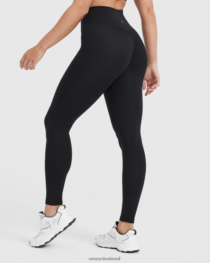 roupas br Oner Active legging cintura alta atemporal preto 8488X226