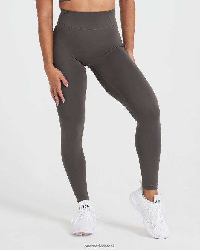 roupas br Oner Active leggings atemporais cinza profundo 8488X236