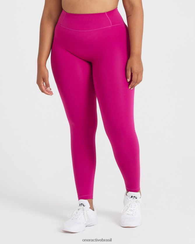 roupas br Oner Active leggings atemporais fúcsia 8488X211