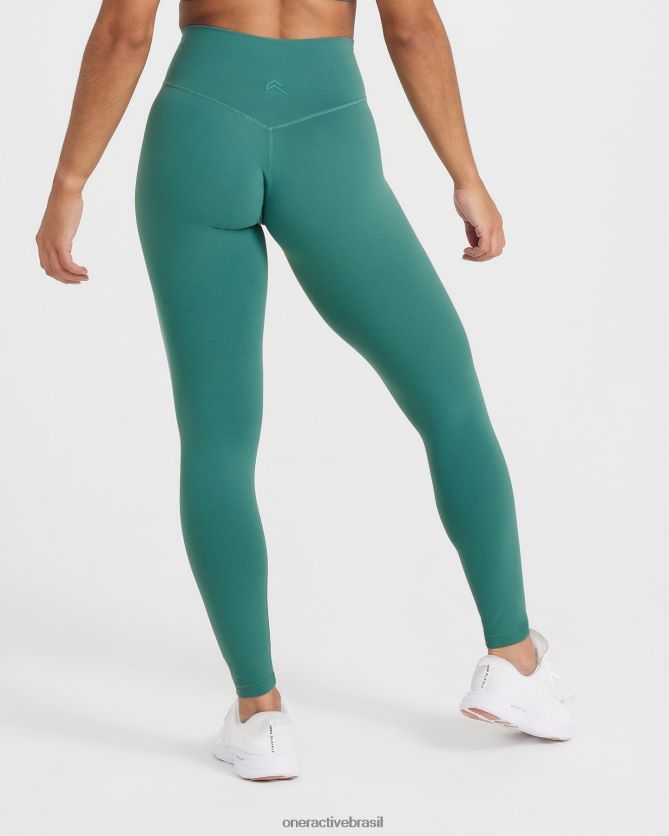 roupas br Oner Active leggings atemporais verde mineral 8488X220