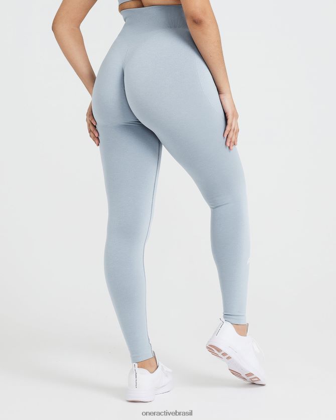 roupas br Oner Active leggings clássicas sem costura 2.0 fumaça cinza marga 8488X235