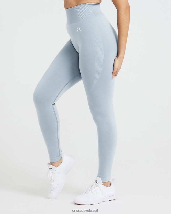 roupas br Oner Active leggings clássicas sem costura 2.0 fumaça cinza marga 8488X235