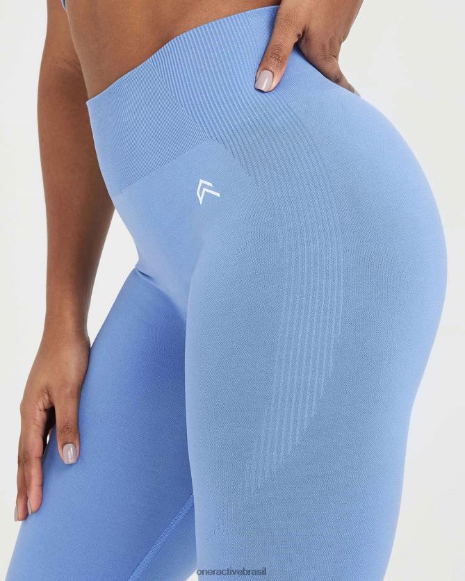 roupas br Oner Active leggings clássicas sem costura 2.0 jeans claro marga 8488X242