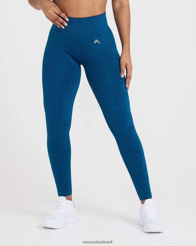 roupas br Oner Active leggings clássicas sem costura 2.0 marga azul gasolina 8488X252