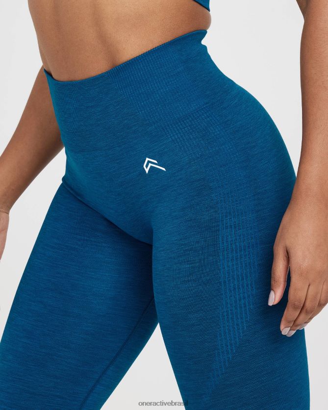 roupas br Oner Active leggings clássicas sem costura 2.0 marga azul gasolina 8488X252