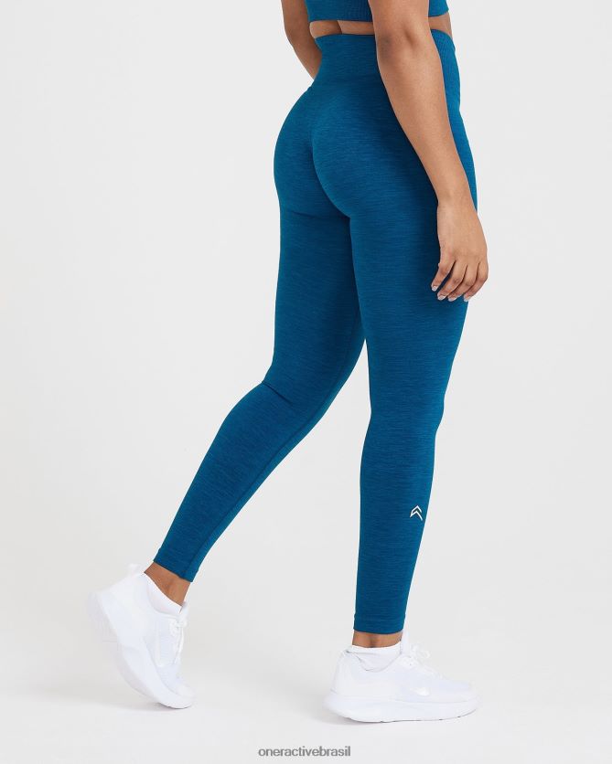 roupas br Oner Active leggings clássicas sem costura 2.0 marga azul gasolina 8488X252