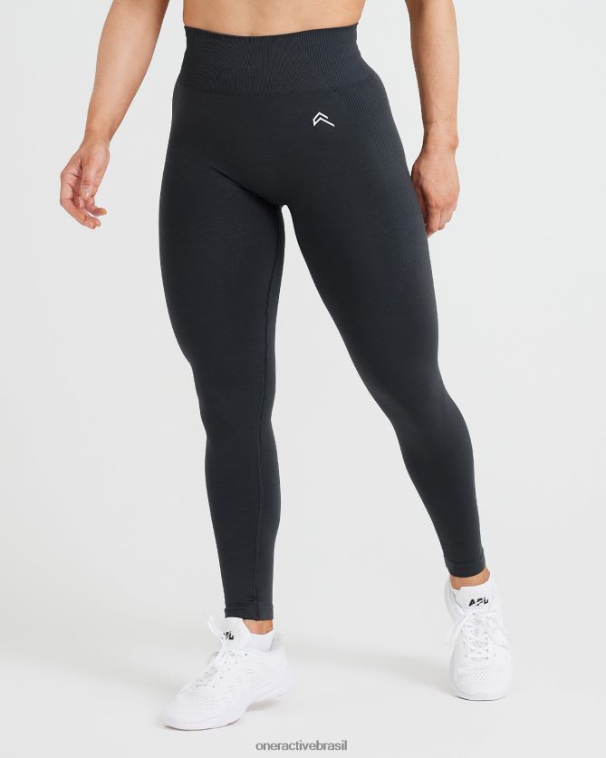 roupas br Oner Active leggings clássicas sem costura 2.0 marga de carvão 8488X257