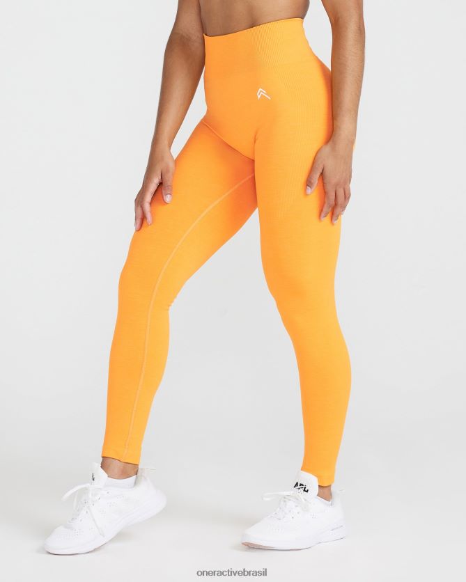 roupas br Oner Active leggings clássicas sem costura 2.0 marga do pôr do sol 8488X245