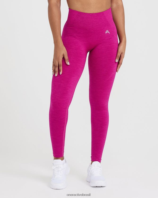 roupas br Oner Active leggings clássicas sem costura 2.0 marga fúcsia 8488X253