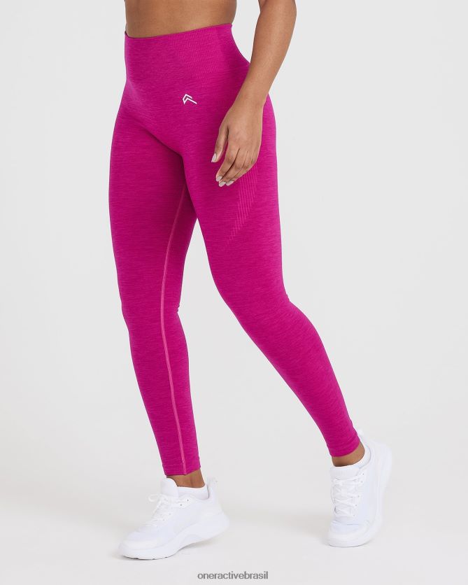 roupas br Oner Active leggings clássicas sem costura 2.0 marga fúcsia 8488X253