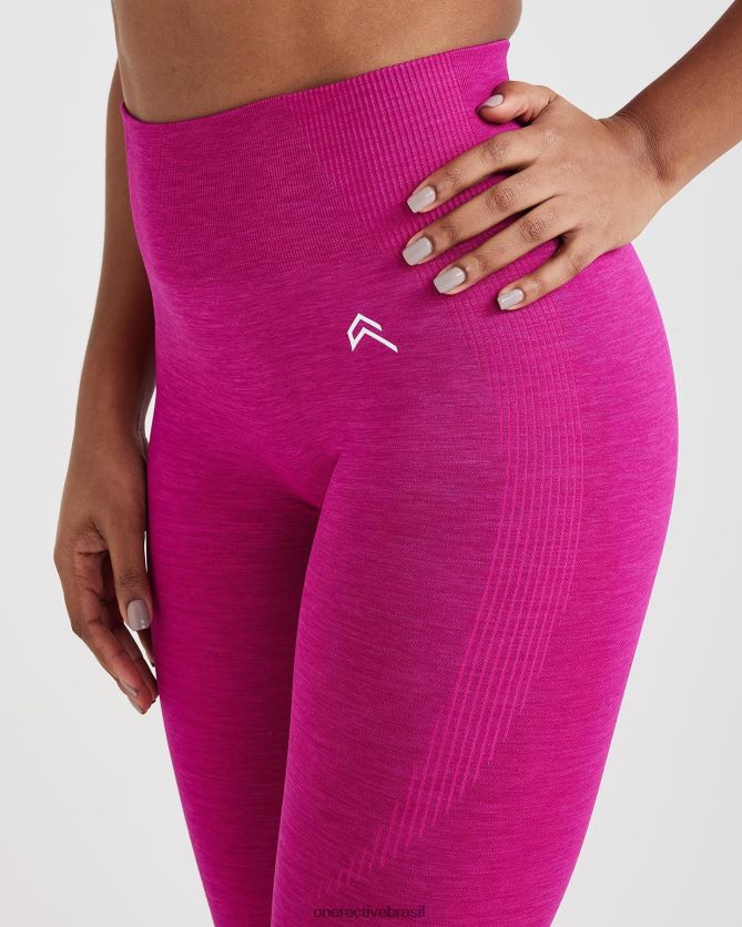 roupas br Oner Active leggings clássicas sem costura 2.0 marga fúcsia 8488X253