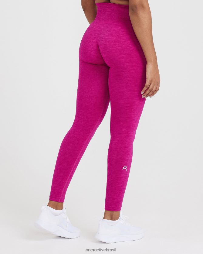 roupas br Oner Active leggings clássicas sem costura 2.0 marga fúcsia 8488X253