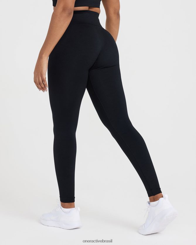 roupas br Oner Active leggings clássicas sem costura 2.0 marga negra 8488X258