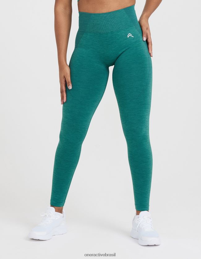 roupas br Oner Active leggings clássicas sem costura 2.0 marga verde mineral 8488X244