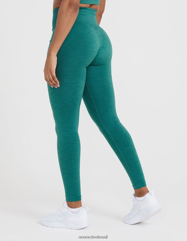 roupas br Oner Active leggings clássicas sem costura 2.0 marga verde mineral 8488X244
