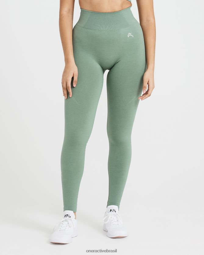 roupas br Oner Active leggings clássicas sem costura 2.0 sábio marga 8488X238
