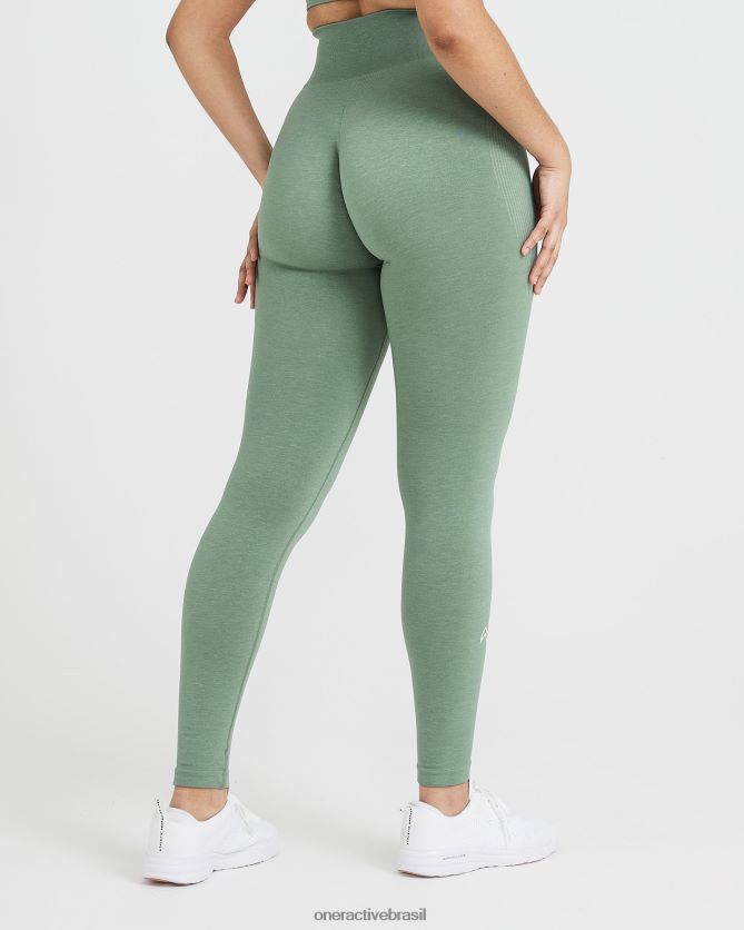 roupas br Oner Active leggings clássicas sem costura 2.0 sábio marga 8488X238