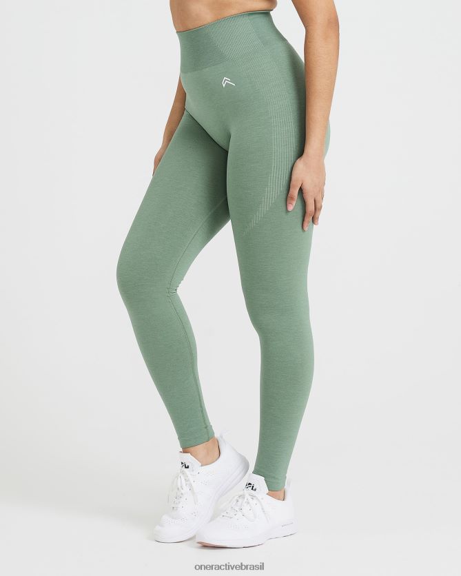 roupas br Oner Active leggings clássicas sem costura 2.0 sábio marga 8488X238