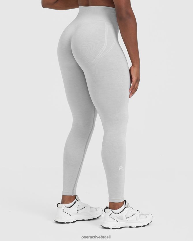 roupas br Oner Active leggings sem costura sem esforço 1 Margarida cinzenta 8488X24