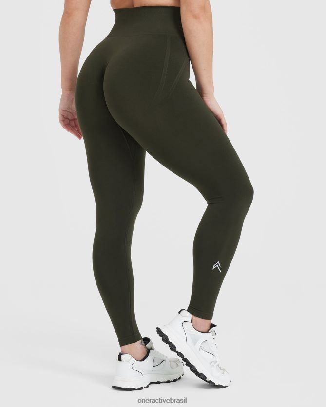 roupas br Oner Active leggings sem costura sem esforço 1 cáqui 8488X29