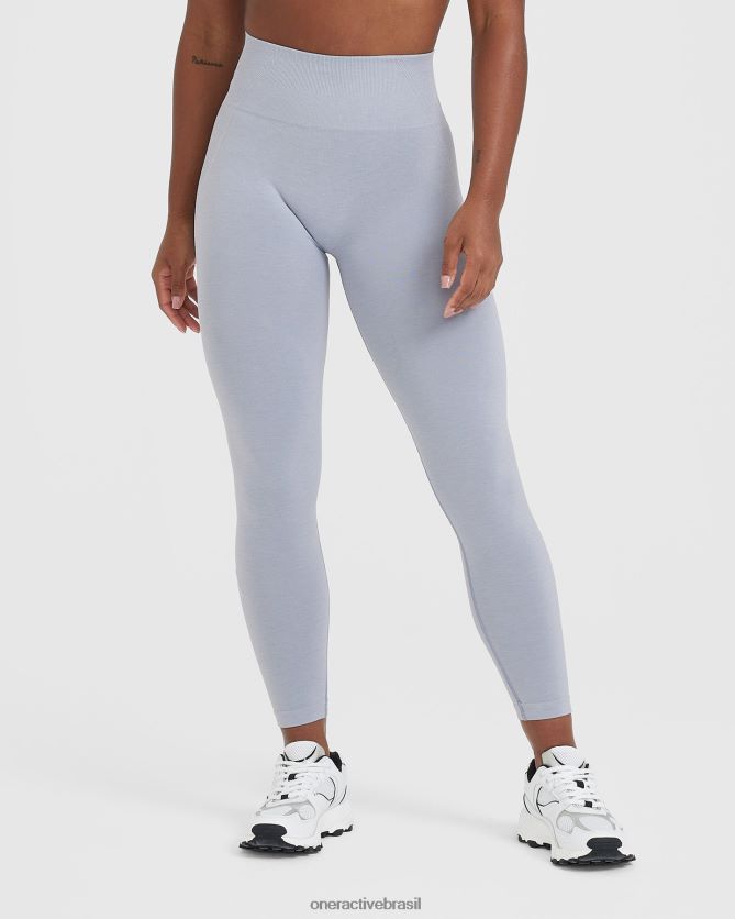 roupas br Oner Active leggings sem costura sem esforço 1 cinza metálico 8488X21