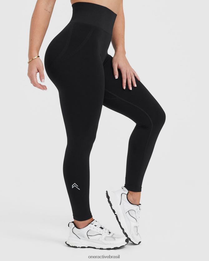 roupas br Oner Active leggings sem costura sem esforço 1 preto 8488X27