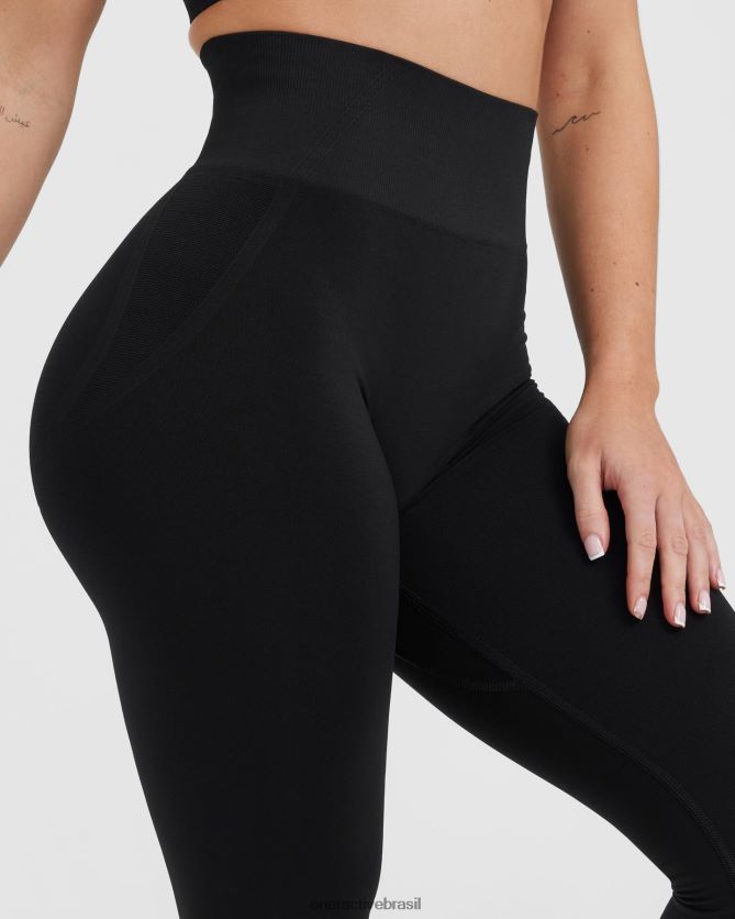 roupas br Oner Active leggings sem costura sem esforço 1 preto 8488X27