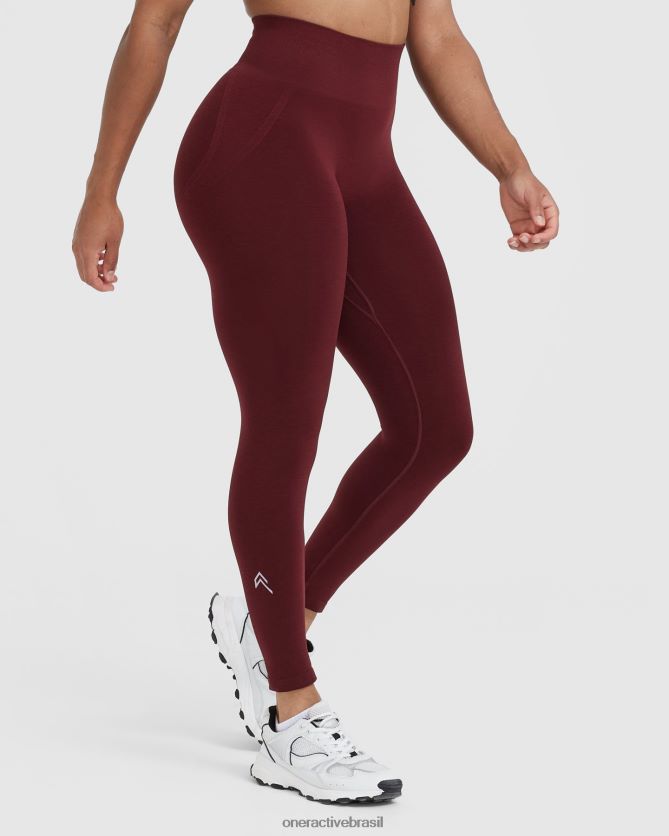 roupas br Oner Active leggings sem costura sem esforço 2 pau-rosa 8488X218