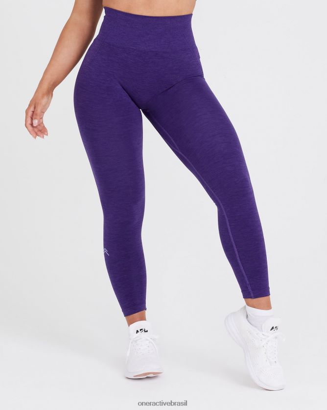 roupas br Oner Active leggings sem costura sem esforço 3 ametista 8488X246