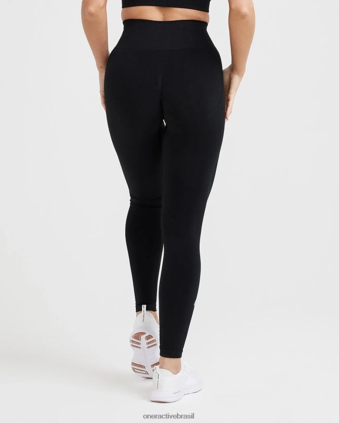 roupas br Oner Active leggings sem costura sem esforço 3 preto 8488X254