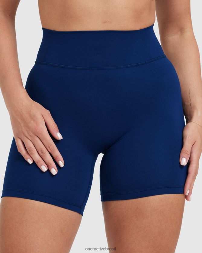 roupas br Oner Active shorts atemporais cintura alta meia-noite 8488X2277