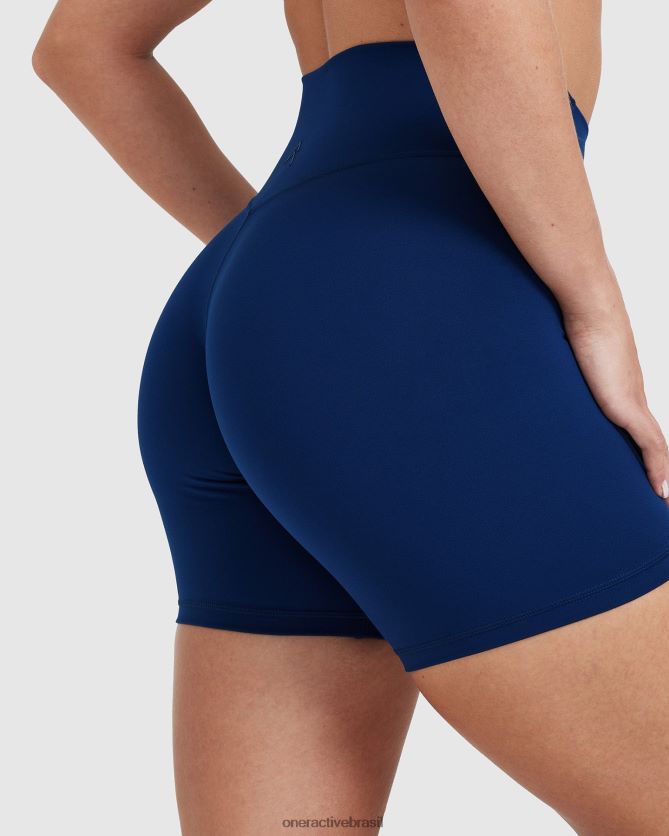 roupas br Oner Active shorts atemporais cintura alta meia-noite 8488X2277
