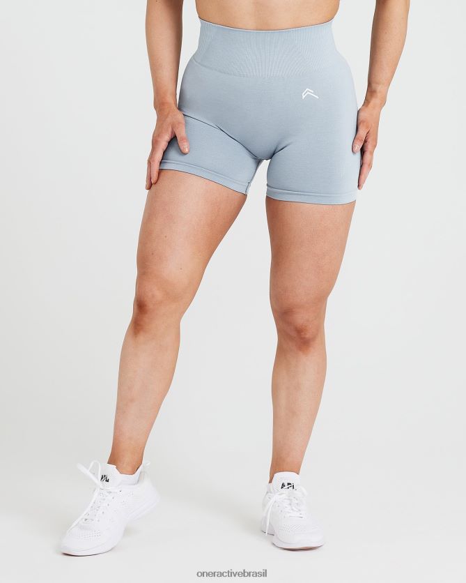 roupas br Oner Active shorts clássicos sem costura 2.0 fumaça cinza marga 8488X2307