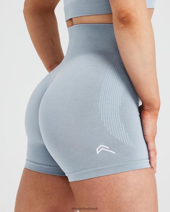 roupas br Oner Active shorts clássicos sem costura 2.0 fumaça cinza marga 8488X2307