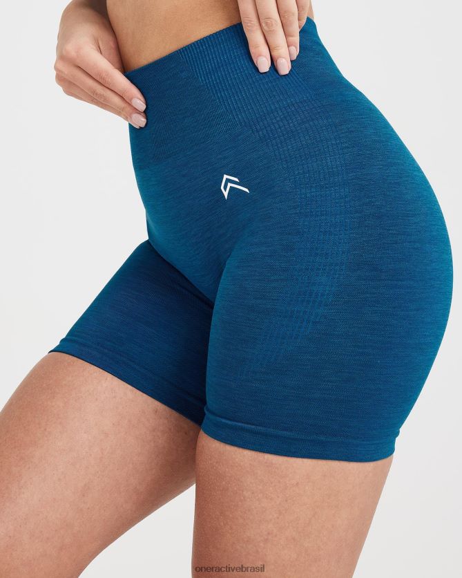 roupas br Oner Active shorts clássicos sem costura 2.0 marga azul gasolina 8488X2363