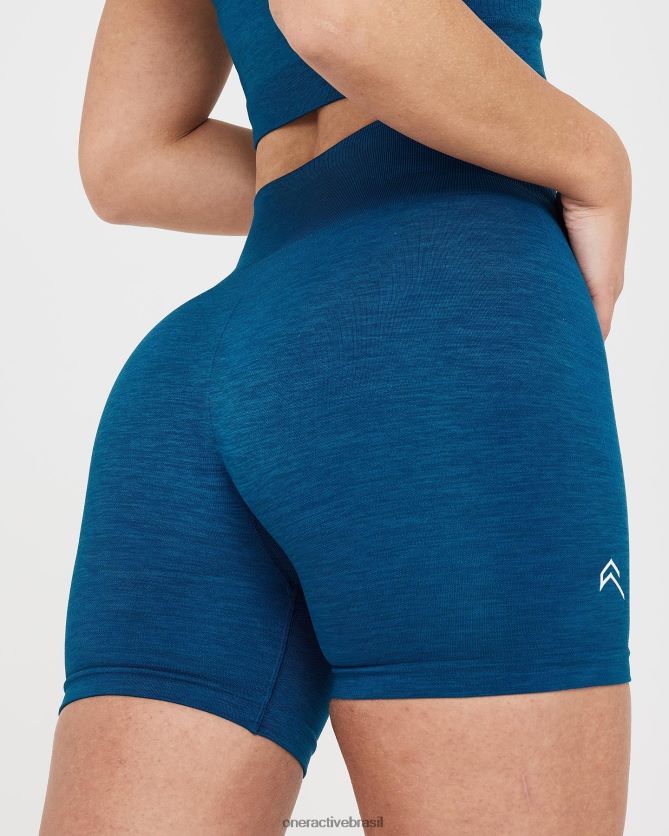 roupas br Oner Active shorts clássicos sem costura 2.0 marga azul gasolina 8488X2363