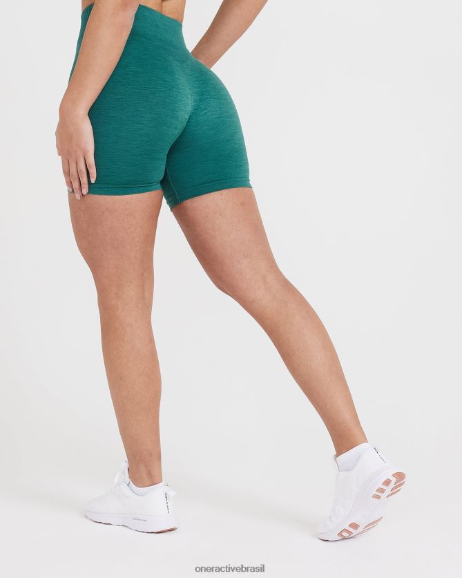 roupas br Oner Active shorts clássicos sem costura 2.0 marga verde mineral 8488X2331