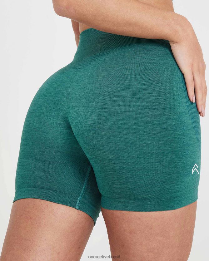 roupas br Oner Active shorts clássicos sem costura 2.0 marga verde mineral 8488X2331